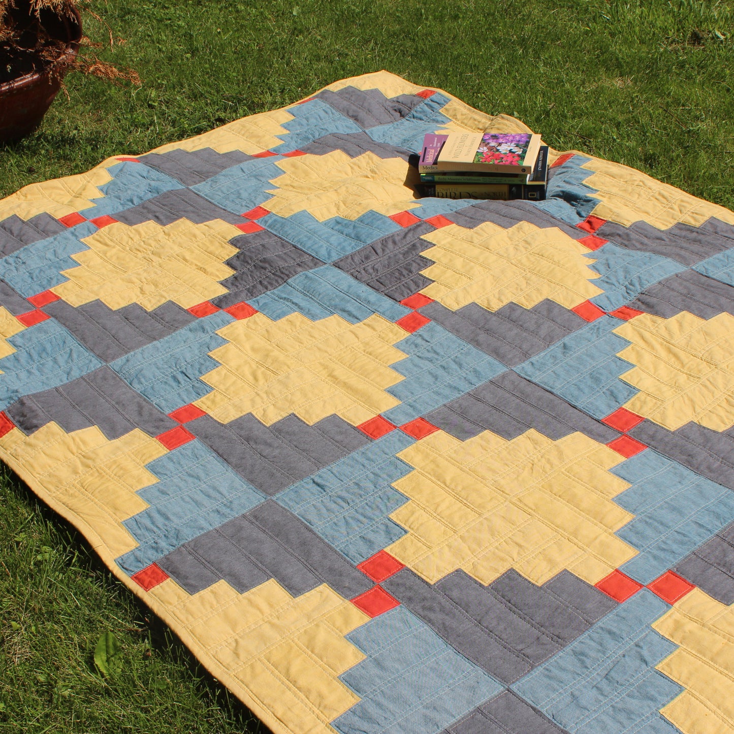 Log Cabin No. 1 - PDF Digital Quilt Pattern