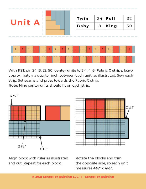 Log Cabin No. 1 - PDF Digital Quilt Pattern